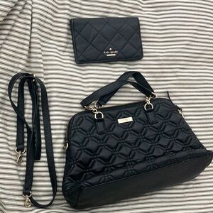 Kay spade quilted purse and wallet